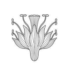 Art Nouveau Style Basic Flower Element 1920-1930