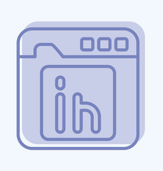 Icon Linkedin Related To Communication Symbol Two