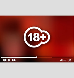 Video Player 18 Plus Template Mockup Frame Design