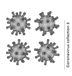 Set Of 3d Coronavirus Signs Or Icons