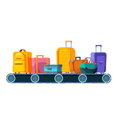 Luggage Conveyor Cartoon Belt With Suitcases