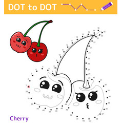 Numbers Game Dot To Dot Game For Kids Cherry