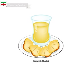 Pineapple Sharbat Or Iranian Drink From