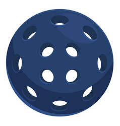 Blue Pickleball Game Equipment Icon Cartoon