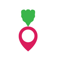 Map Vegetables Icon Logo