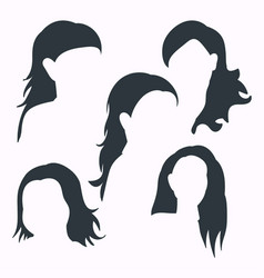 Women Haircut Silhouette Or Black Silhouette