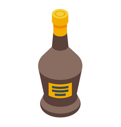 Armenia Wine Bottle Icon Isometric Flag