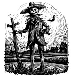 Scarecrow Black And White