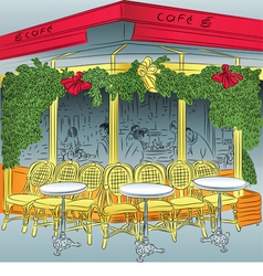 Sketch Of The Parisian Cafe