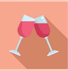 Wine Cheers Icon Flat Hand Drink