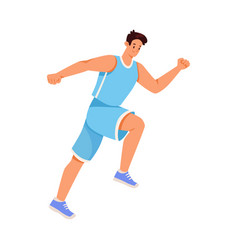 Young Male Doing Sport Activity Running