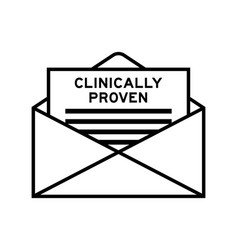 Envelope And Letter Sign With Word Clinically