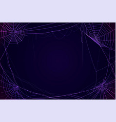 Halloween Neon Cobweb Wallpaper Design