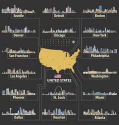 Map Of United States America With Largest