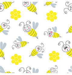 Pattern Emotional Bees And Honey