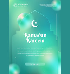 Ramadan Kareem Poster Holographic Glass Morph