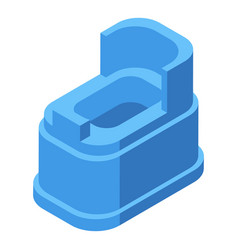 Care Potty Icon Isometric Child Toilet