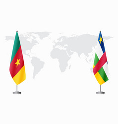 Cameroon And Central African Republic Flags