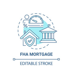 Fha Mortgage Concept Icon