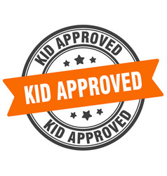 Kid Approved Stamp Label