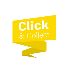 Click And Collect On Speech Bubble