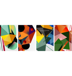 Geometric Elements In Abstract Poster Composition