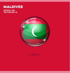 Maldives Flag 3d Buttons