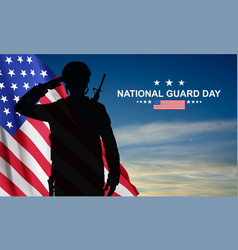 Silhouette Of Saluting Soldier With Usa Flag