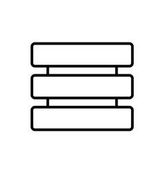 Simple Server Symbol Or Cloud Data Storage