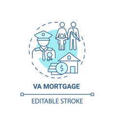 Va Mortgage Concept Icon