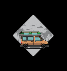 Van Camper Badge Design