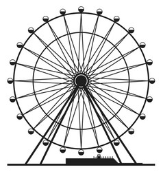 Giant Observation Wheel Icon Amusement Park Ride