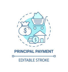 Principal Payment Concept Icon