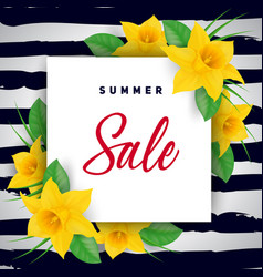 Summer Sale Lettering On Square