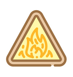 Danger Fire Color Icon