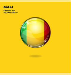 Mali Flag 3d Buttons