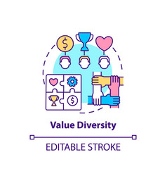 Value Diversity Concept Icon