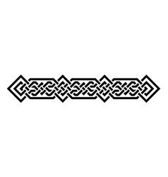 Geometric Interlaced Black Border Divider