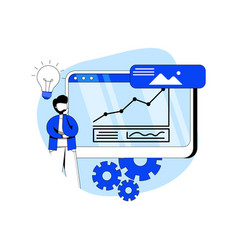 Business Intelligence Concept Icon Data Analyst