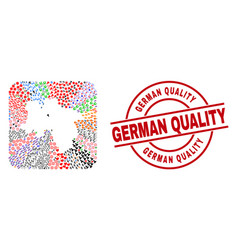 German Quality Stamp Seal And Lower Saxony Land