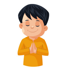 Child Namaste Vector Images 34