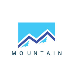 M Letter Mountain Icon Concept Design