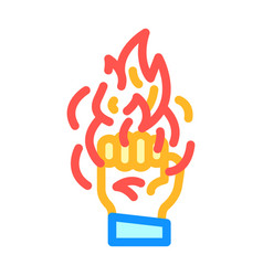 Power Fire Color Icon