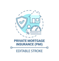 Private Mortgage Insurance Concept Icon