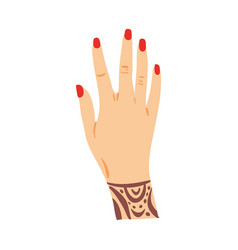 Female Hand With Tattoo