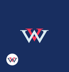 Letter Wv Wv Logo Design Concept