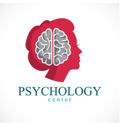 Psychology Concept Logo Or Icon Created