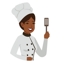 Female Chef Cartoon Character Professional