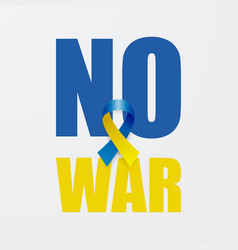 No War In Ukraine Anti War Call With The Symbol