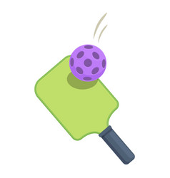 Shot Pickleball Icon Cartoon Outdoor